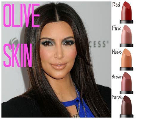 lipstick shades for olive skin.